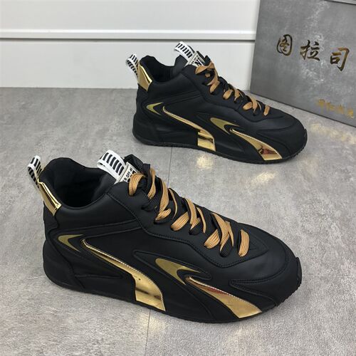 秋冬新款时尚运动休闲鞋韩版百搭包底老爹鞋厚底R板鞋网红潮流男