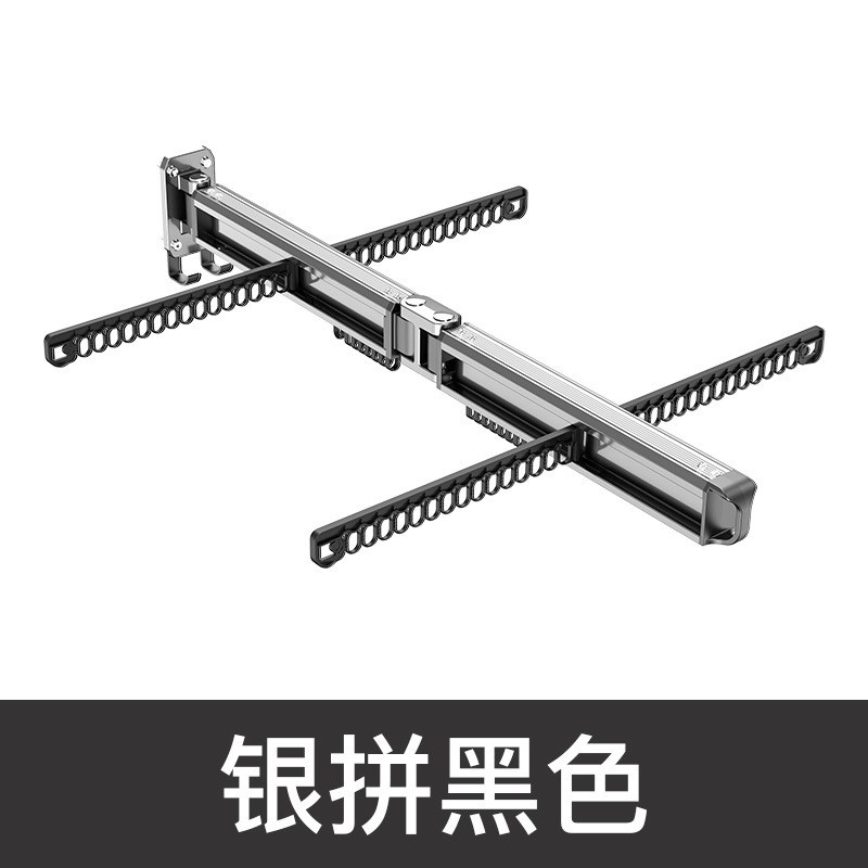 折叠晾衣架壁挂式k阳台隐形伸缩晾衣杆室内飘窗窗台晒被子家用神
