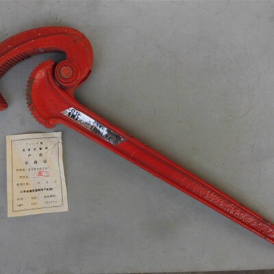 八十年代老货自紧式管钳大号快速管子钳450mm自锁管子钳快速扳手