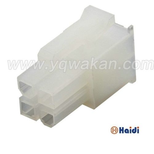 4孔白色电脑改装延长线汽车接插件 4P连接器 含端子 DJ5557-4Y