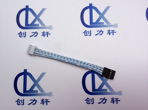 线束加工XH转杜邦-4P蓝白排线 线长70CM 双头线 SCN XH 杜邦线 PH