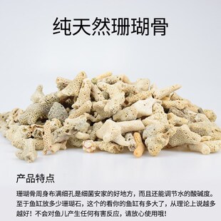 珊瑚骨滤材鱼缸天然造景礁石鱼池过滤材料珊瑚石大块净水滤石锦鲤