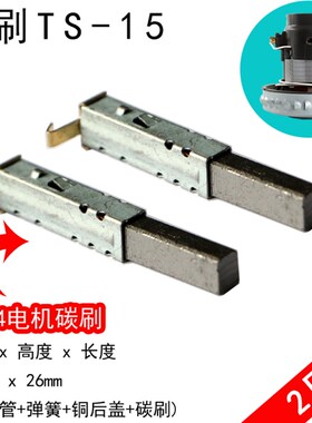 TS-15吸尘器电机碳刷HWX-DW-01L/02L HLX1200-GS-DA 6x8x26mm