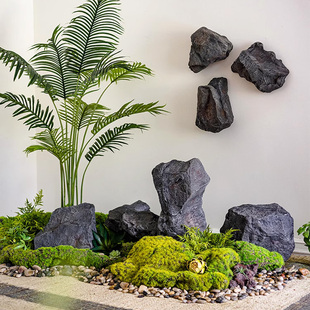 pu仿真石头造景摆件泡沫假石头贴墙户外庭院景观石室内软装假山