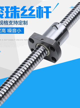 怡合达同尺寸精密压扎滚珠丝杠 LCS LCP  LCY 02 07 1205 10 丝杆