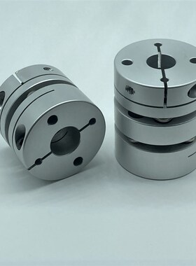 外径D50双膜片联轴器 长度L58 单膜 弹性簧片 大扭矩 夹紧式 传动