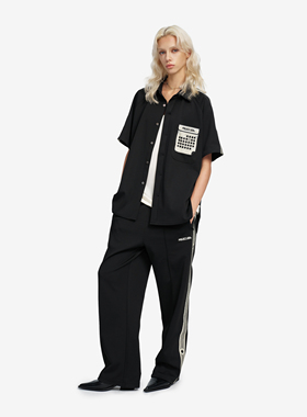 PROJECTJOIN非对称饰带运动长裤 男女同款