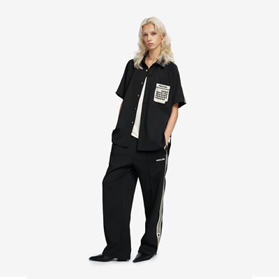 PROJECTJOIN非对称饰带运动长裤 男女同款