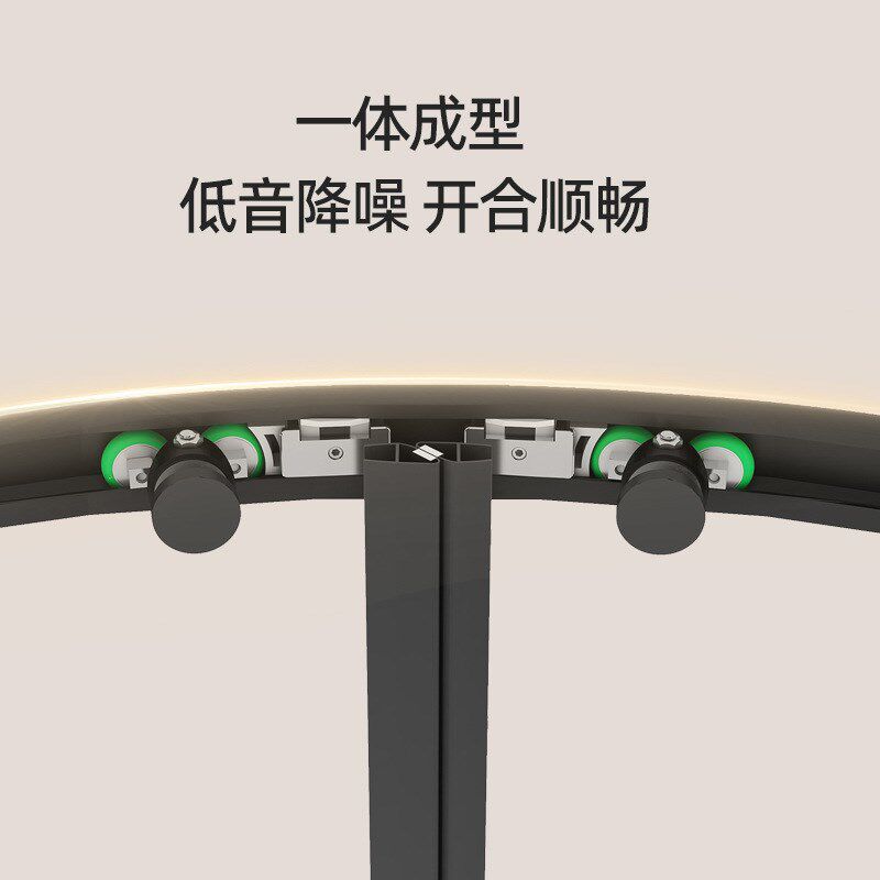 定制弧扇形淋浴房干湿p分离整体卫生间沐浴隔断浴室玻璃移门浴室