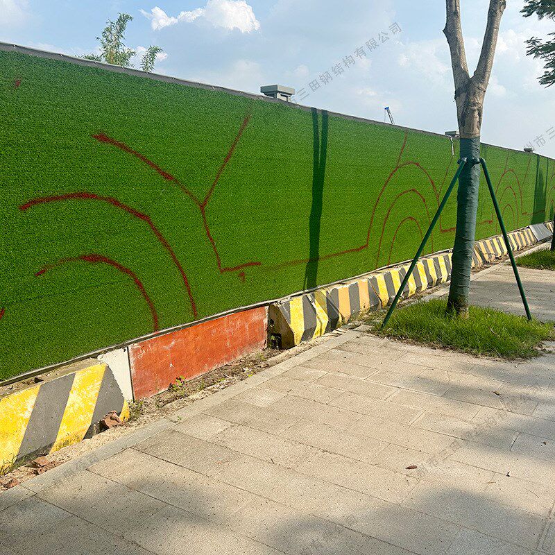 绿植围墙市政外墙绿化草围挡小区绿植形象墙O工程围墙立体绿植围
