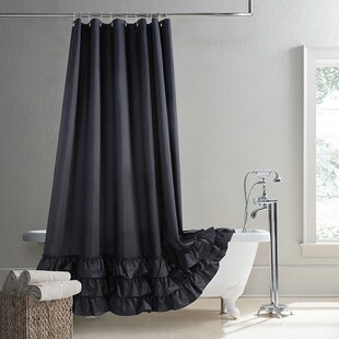 欧式潮流时尚华贵环保素色涤纶布B加厚防水洗澡间手工花边隔断浴