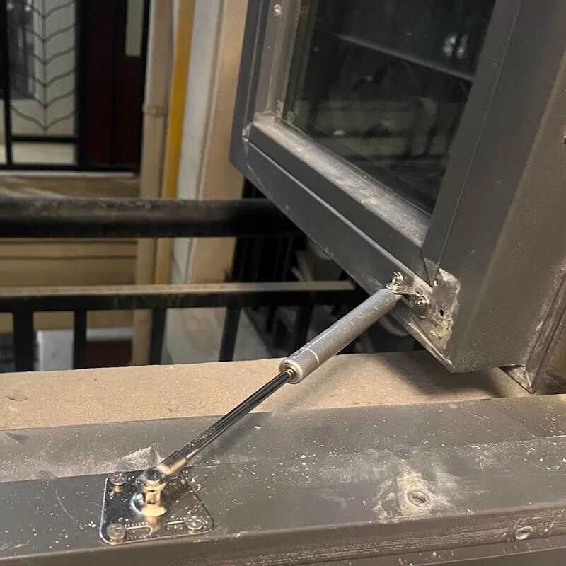 窗户防风撑支撑铁头气撑上翻门气动支撑平开窗撑防火窗配件限位器