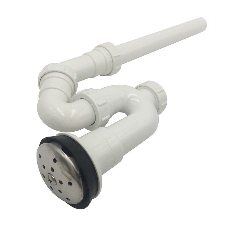 挂墙式小便斗下水管小便器隔臭管小便池排尿管带不锈钢头过滤网