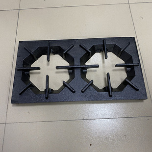 八角炉头双头面板砂锅煲仔炉配件一体支架花板商用厨房蒸锅生铁架