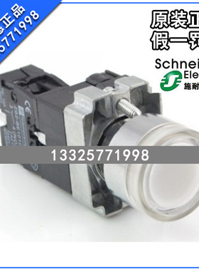 原厂施耐德 Schneider 带灯按钮开关 XB2-BW31B1C 24V