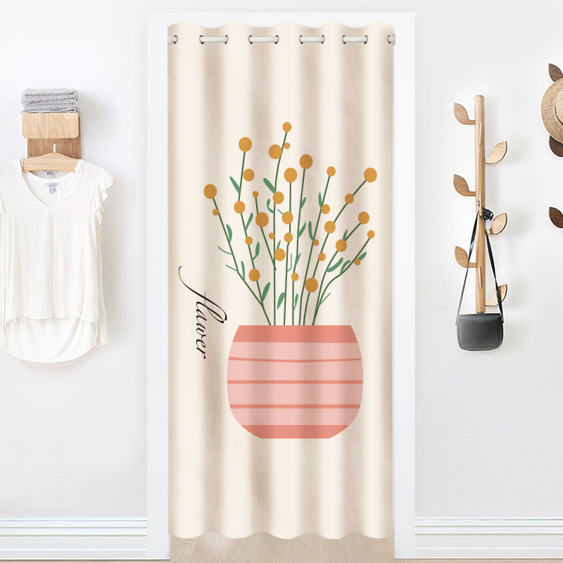 空调门帘客厅房间隔断帘推拉挡风卧室厕所帘子可移动Y遮挡帘挂帘