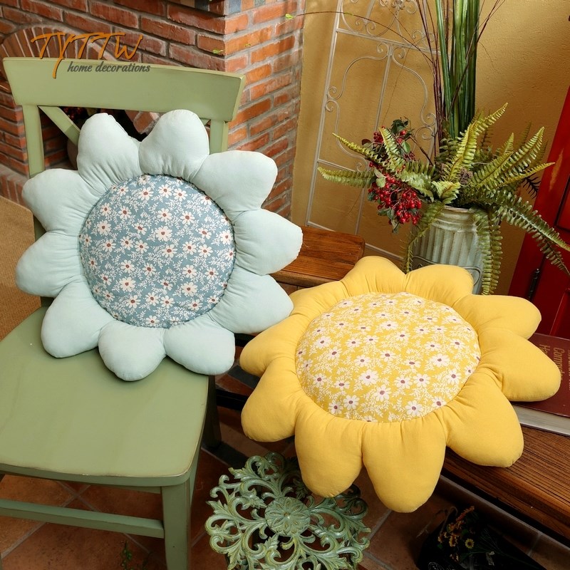 柔软向日葵抱枕靠垫飘窗榻G榻米沙发床头靠垫坐垫