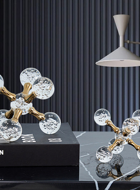 创意轻奢极简摆件样板房r客厅茶几电视柜别墅酒店家居软装饰品乔