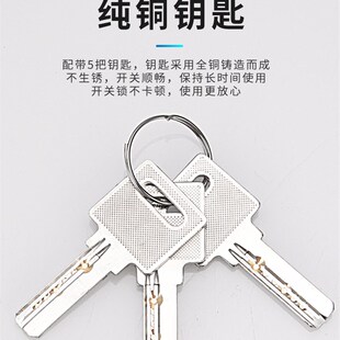 比凡209单门双门玻p璃执手锁办公室大门左右执手锁不锈钢玻璃门锁