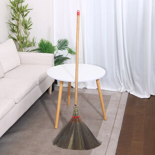 加厚芒草扫帚手工编织软毛扫把家用单个笤帚木地板瓷X砖清洁扫头
