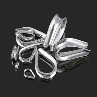 钢丝绳套环304不锈钢丝绳保护环鸡心环三角环夸口三角圈m1.5-m16