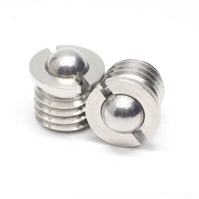 FBPJS BSC-M5/6/8/10/12/16不锈钢304法兰型弹簧球头柱塞定位珠