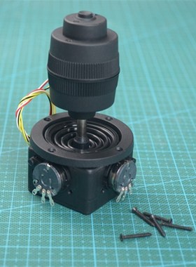 究其科技 摇杆电位器JH-D400X-R4四维全密封阻值10K带按钮操纵杆