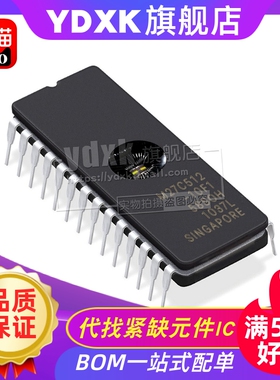 天猫 M27C512-10F1/12F1/15F1/F6/45XF1/80XF1 DIP28存储器IC