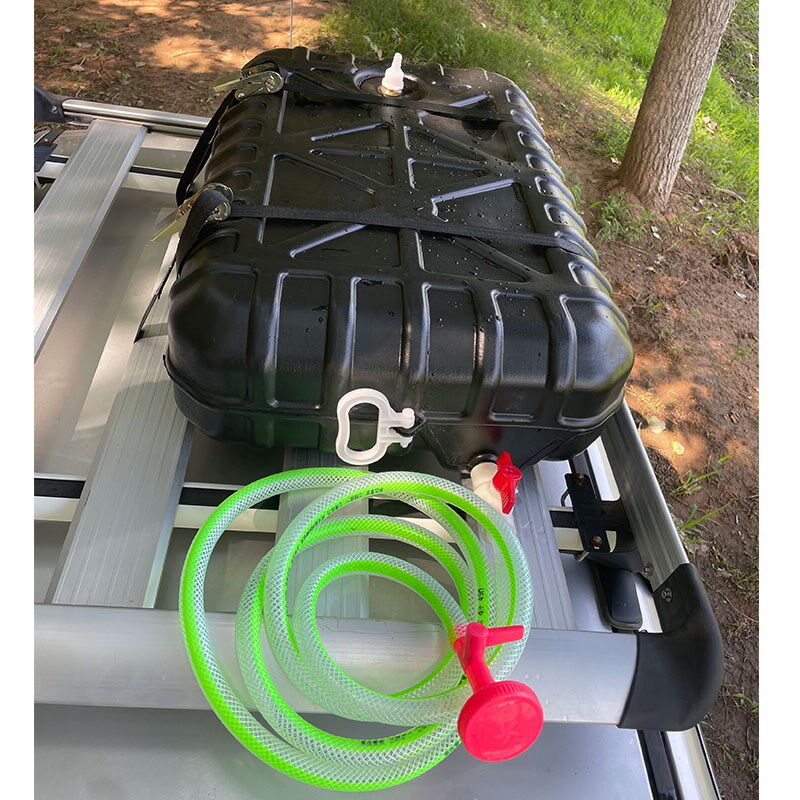 车顶洗澡水箱自驾游露营户外y淋浴便携洗手车载加厚水桶简易晒水