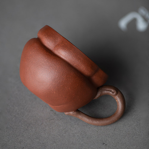 精品个性紫砂茶i杯 小口杯 手作 主人杯 好事成双 喜柿杯