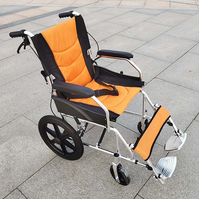 铝合金旅游手推车可推坐老年购y物超轻便携式折叠老人旅行轮椅小