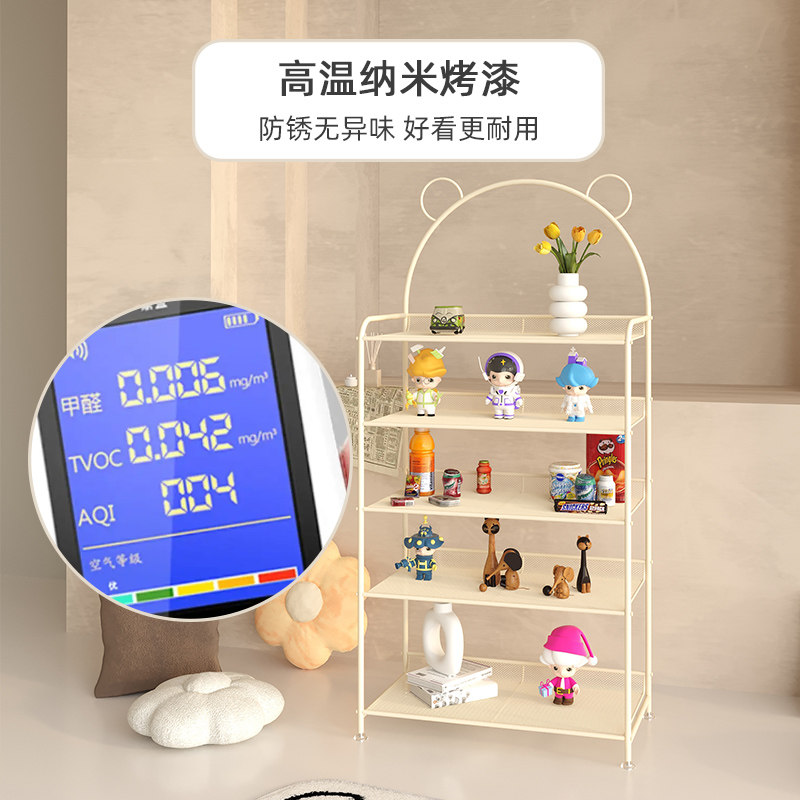 奶油风白色落地水杯餐边柜置物架小尺寸厨K房收纳架靠墙储物茶水