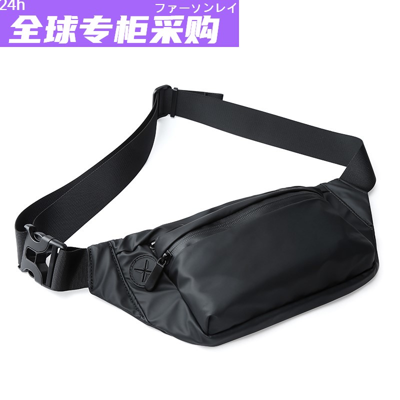 运动骑行斜挎包胸包男潮流休闲单肩包腰包潮牌斜背包工装小包男包