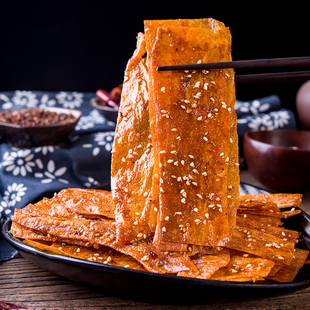 手工辣条手撕豆皮豆腐干辣味片网红麻辣片儿时小零食小吃休闲食品