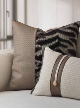 样板抱枕轻简约现代GDI软奢房靠装沙发客厅垫方枕样板间酒店抱枕