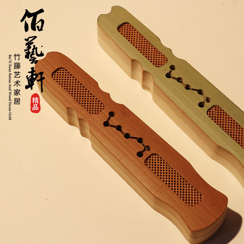 佰艺轩东阳纯手工竹雕精品香盒艺术竹藤家居厂家直销