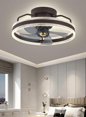 带轻奢风扇灯卧室电YT-2215风扇吊灯无叶吊扇灯客灯厅扇餐风厅吸