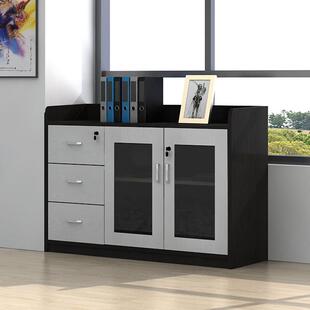 办公家具地柜矮柜件茶水柜储机物柜长柜DK00891打印文柜简约现代