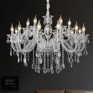 2025卧新款轻奢欧338客厅水晶式吊灯高端大气餐厅室灯别法式墅大