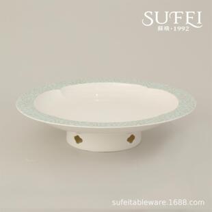 苏餐飞骨瓷厅宴Z1204会饰盘子垫盘现代简约新中式餐装冷盘新荣记