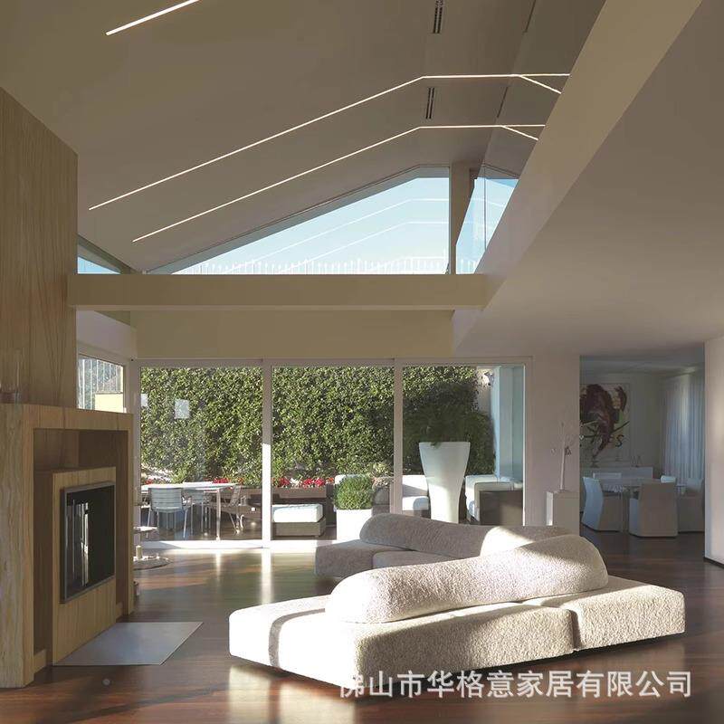 户意式简风岩石沙发现代简约别墅大无品牌/平层型异形客转角厅布