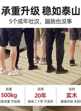 K*批折叠床午休单便床1米5成人简易人用实F98H6S8T木携硬板午家睡