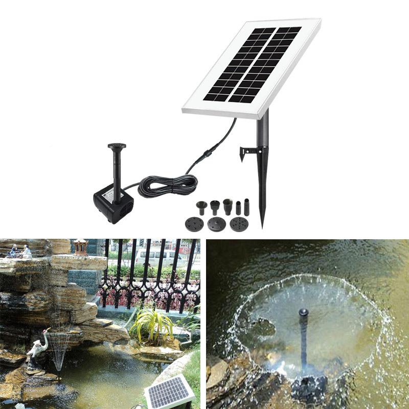 12VW3晶硅太阳水泵太单阳能喷泉无MCT刷直流能6种喷头