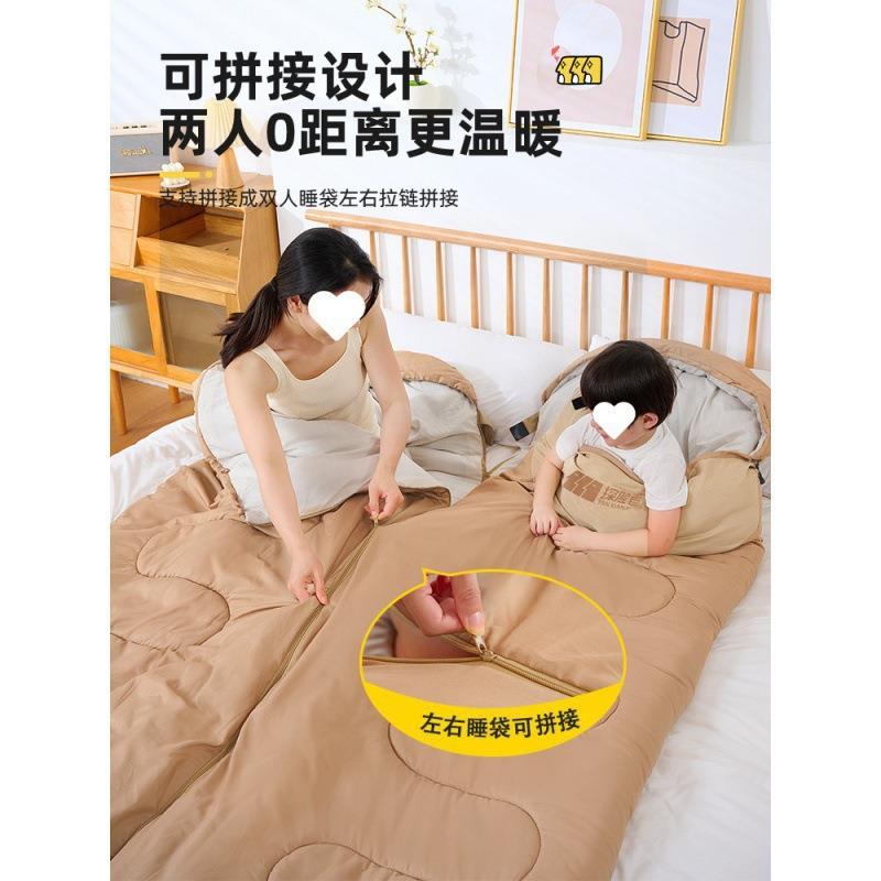 加探险子者睡袋户成人儿童隔other脏厚防寒外冬季露营野营单双人