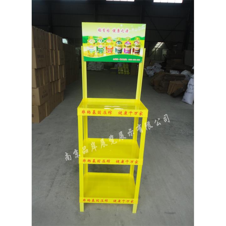 小磨香油架BA促每销货架层桶油脂展示粮油组合广6告架