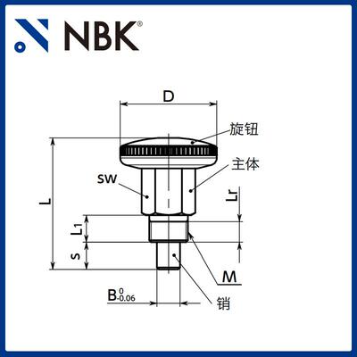 NBPIX紧凑型度柱塞便于安549装附带旋钮机械零配件厂分家K直供