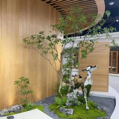 仿组真内树大马醉木型假树景观室外橱窗装饰摆件商场EEN造景合套