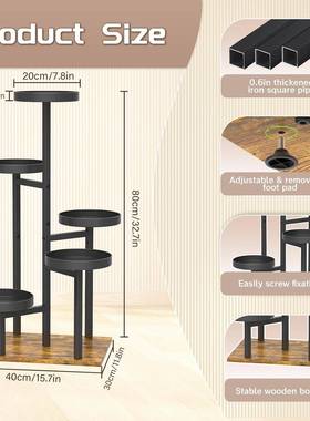 阳花架地花盆落架多层铁艺可卸拆花架室内家居装JJ-01893台饰花盆