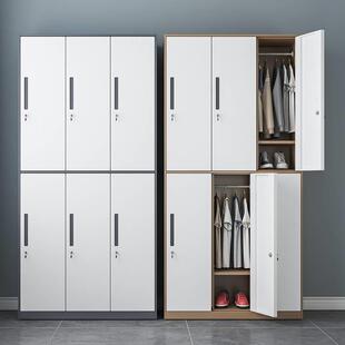钢柜制套色更柜衣纳员59889工宿舍换衣柜拆装窄边多门储物加厚带