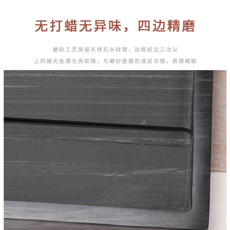 皇台办庭玉茶盘整块石无品牌/头用简约家公大号小号石材木纹石茶